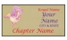 Gold Rectangle name Badge Artwork 27 Pink